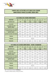 thumbnail of tarifs 2020-2021 – mercredis