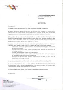 thumbnail of 20200826- lettre du Maire – rentrée scolaire
