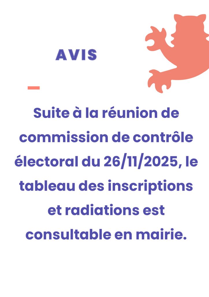 thumbnail of affichage cloture réunion de commission de contrôle 2025