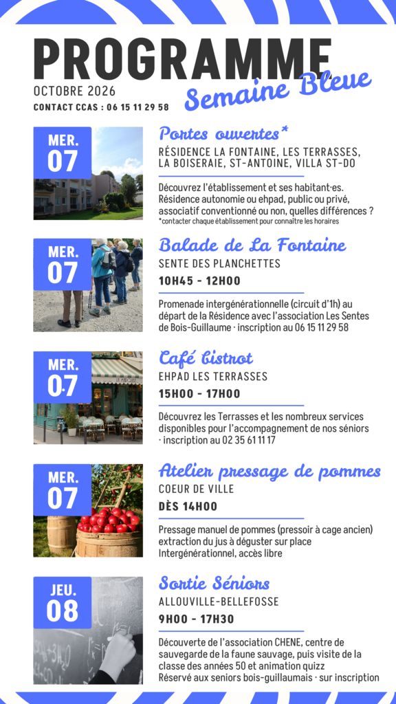 thumbnail of Semaine bleue 2026